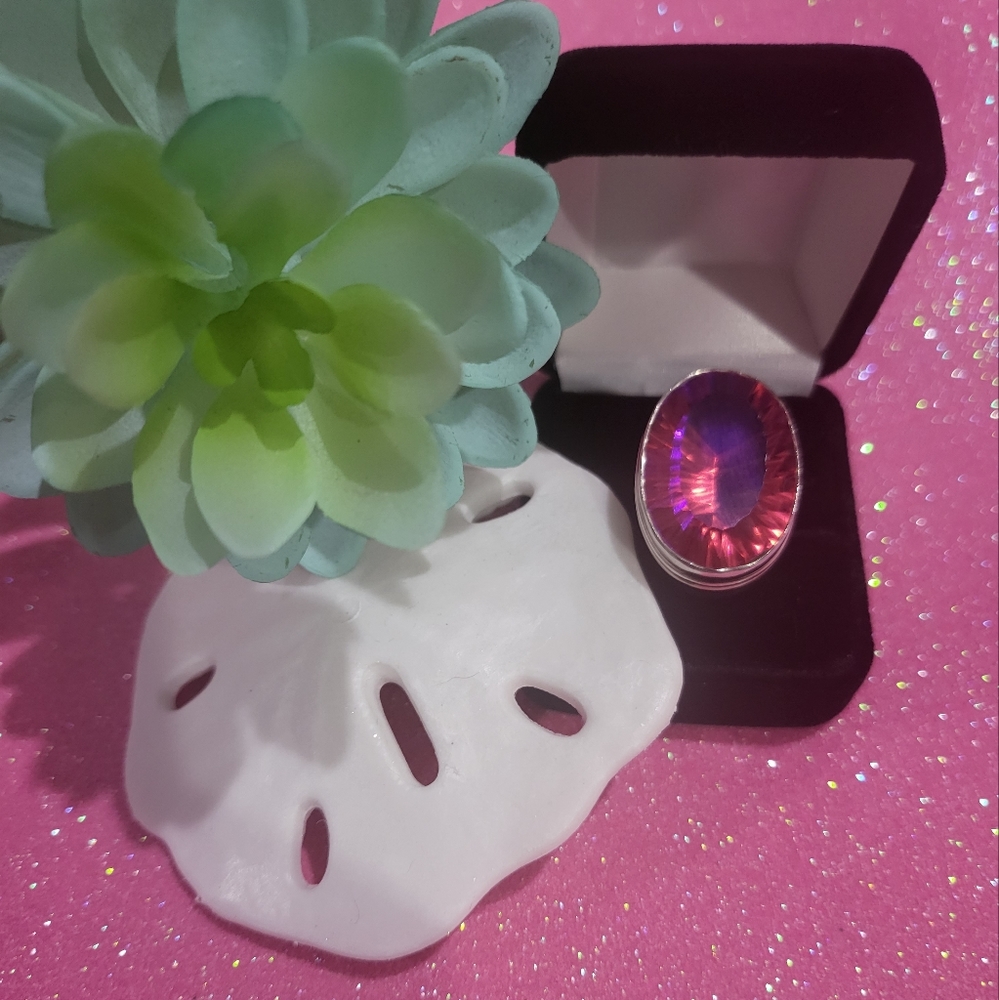 Sterling silver Gorgeous Pink Tourmaline